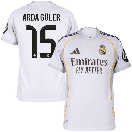 Real Madrid Hemmatröja Arda Güller 15 2025–2026 Real Madrid Hemmatröja Arda Güller 15 2025–2026